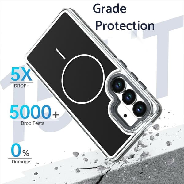 Mobilskal för Samsung Galaxy S26 Plus Magnetiskt Shockproof TPU - Svart