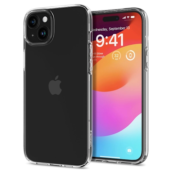Spigen iPhone 15 Plus -kuori Liquid Crystal - läpinäkyvä Transparent
