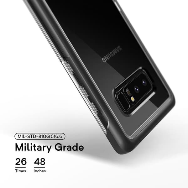 Caseology Skyfall -kuori Samsung Galaxy Note 8:lle - Musta Black