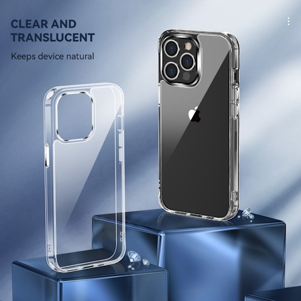 Gulnar Inte ShockProof Skal iPhone 13 Pro - Clear