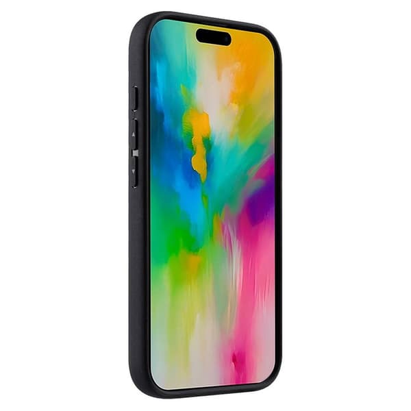 MELKCO Mobilskal till iPhone 16 Pro Max Äkta Läder Belagt PC - Blå