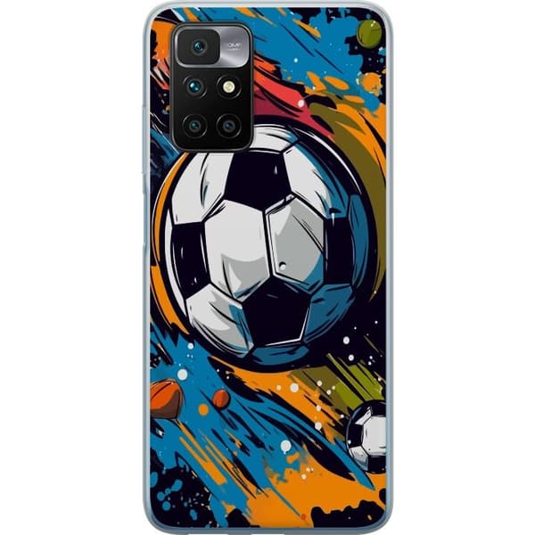 Mobilskal till Xiaomi Redmi 10 med Fotbollar