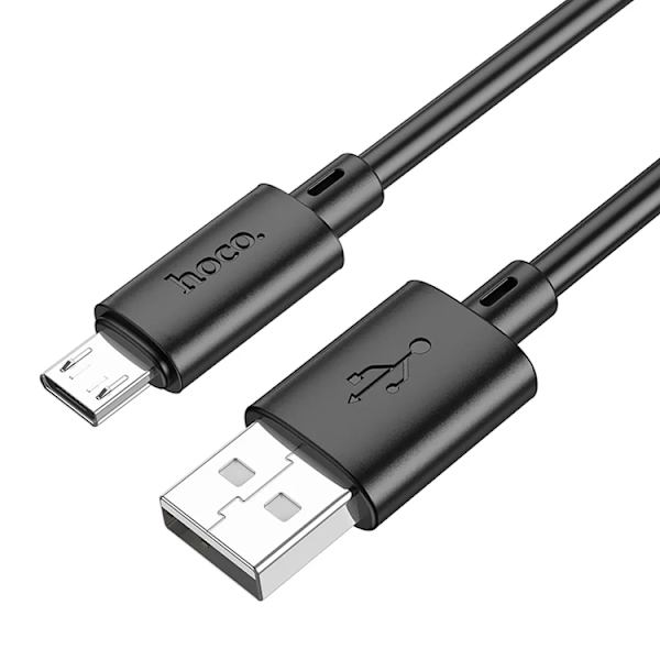 Hoco USB-A Till Micro-USB Kabel 1m - Svart Svart