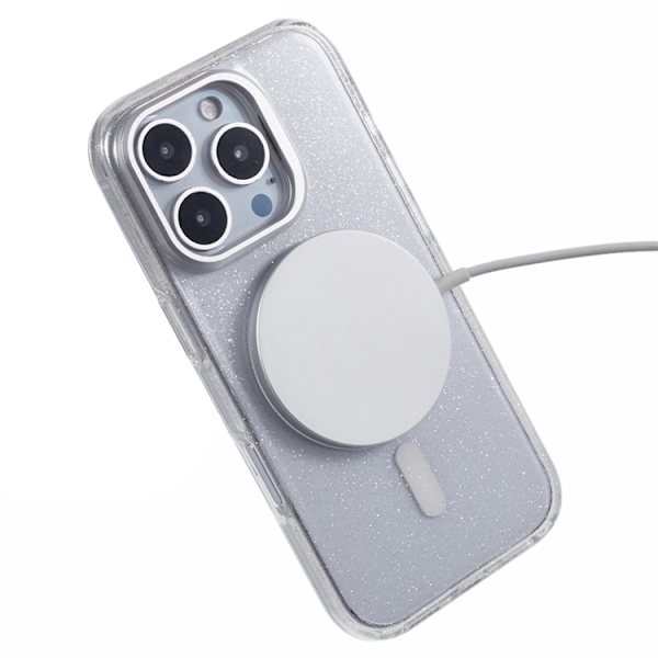 KIGC Mobilskal till iPhone 16 Pro MagSafe Epoxy Kickstand - Vit Vit