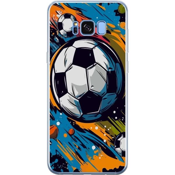 Telefontaske til Samsung Galaxy S8+ med fodbolde