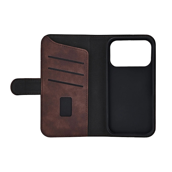 GEAR iPhone 17 Pro Plånboksfodral MagSafe 3 Kortfack Brun
