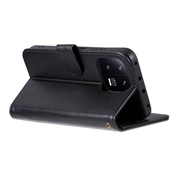AZNS Xiaomi 13 5G Flip Plånboksfodral - Anti-scratch Konstläder - Svart