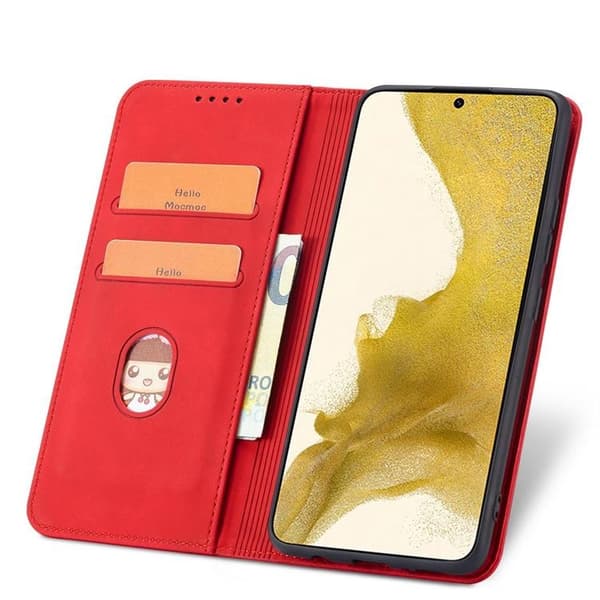 Galaxy S23 Plus Pungetui Magnet Fancy - Rød Röd