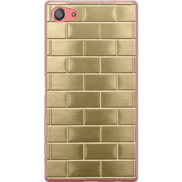Mobilskal till Sony Xperia Z5 Compact med Gyllene Murstenar
