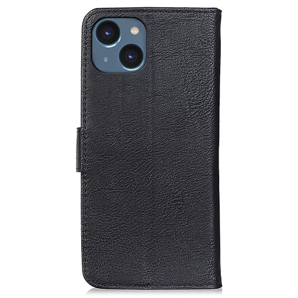 KHAZNEH iPhone 14 Plånboksfodral Retro - Svart Svart