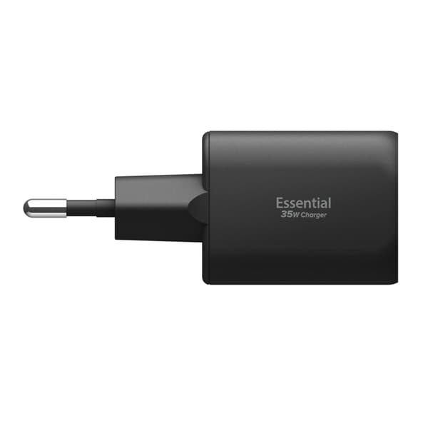 Spigen 2-Port Nätverk Laddare 35W ESSENTIAL EE352EU Svart