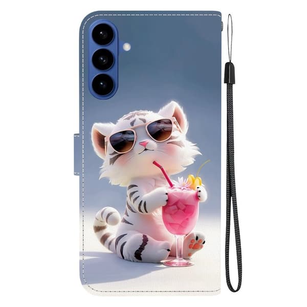 Samsung Galaxy S26 / S26 Pro Plånboksfodral Konstläder Tecknad Tiger