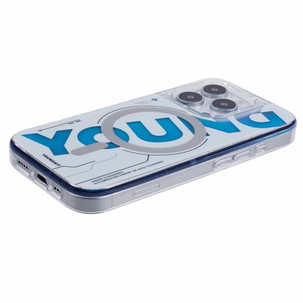 YOUNGKIT Mobilskal till iPhone 16 Pro MagSafe Kvicksand - Silver Silver
