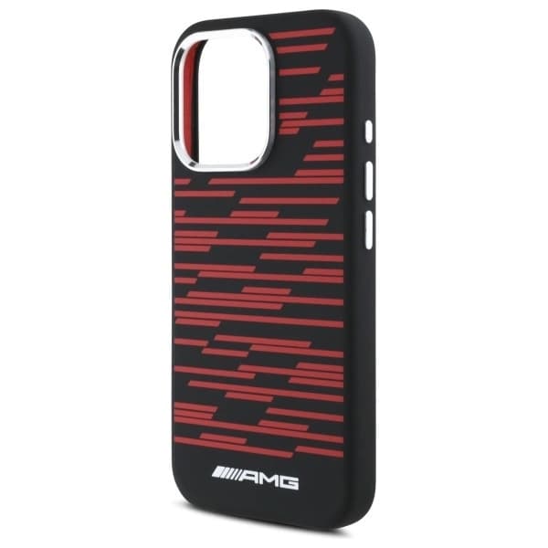 Mercedes Mobilskal till iPhone 16 Pro Max MagSafe AMG Silikon Graphics Black