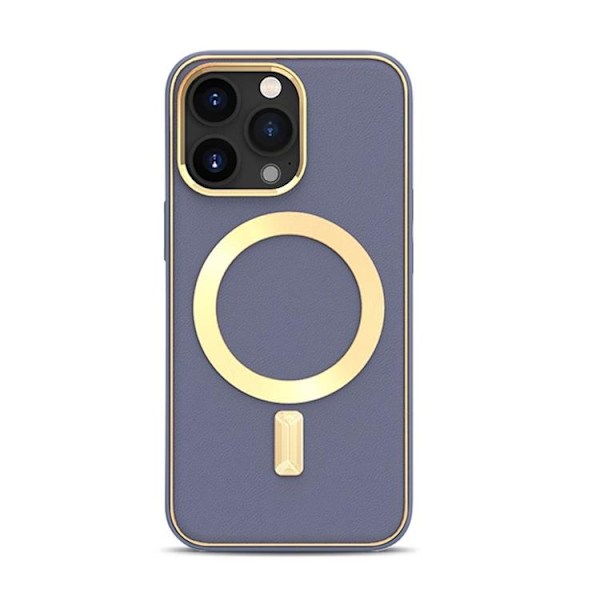 BOOM iPhone 13 Pro Skal Magsafe Läder - Lavender