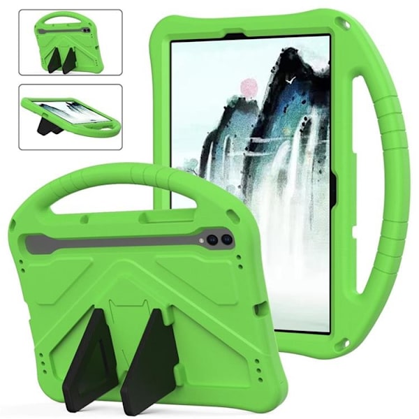 Mobilskal till Galaxy Tab S10 FE Plus Kickstand Shockproof - Grön Grön