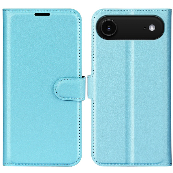 iPhone Air Plånboksfodral Litchi Texture läder - Blå Blå