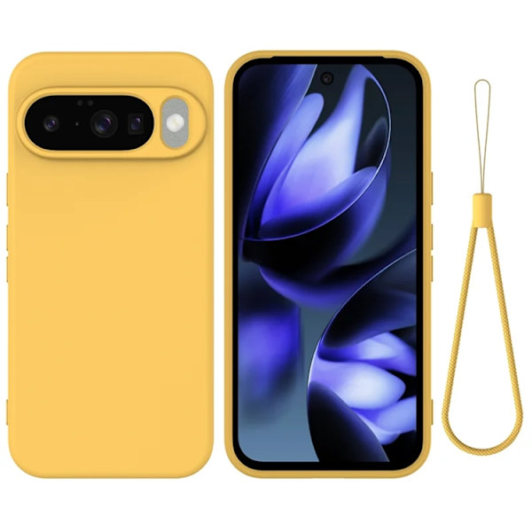 Mobilskal till Google Pixel 10 Liquid Silicone - Gul Gul
