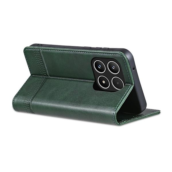 AZNS Xiaomi 17 Plånboksfodral Konstläder - Grön