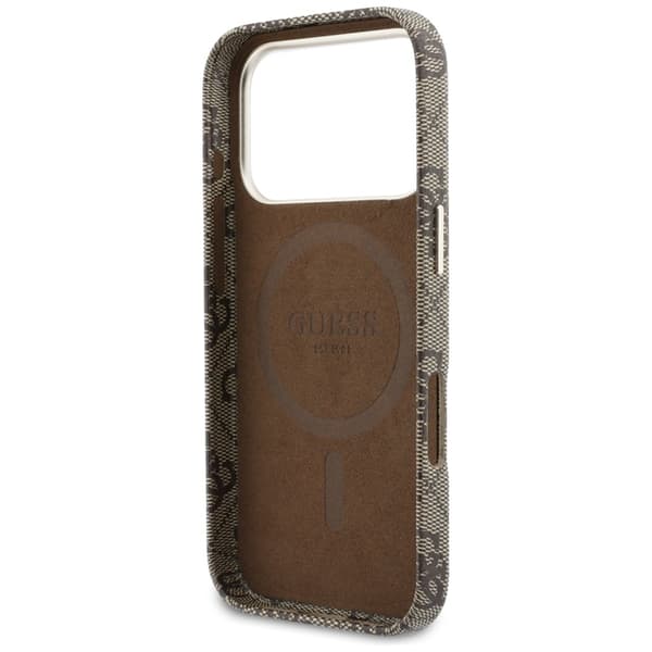 Guess  Mobilskal För iPhone 17 Pro MagSafe 4G Script - Brun Brun