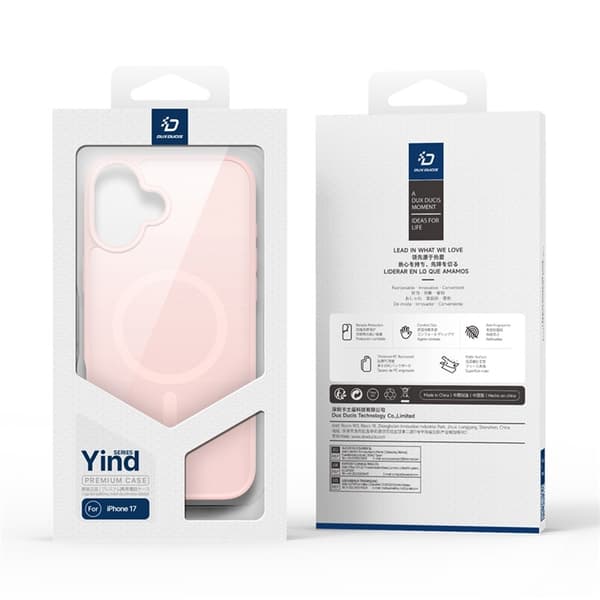 Dux Ducis Mobilskal till iPhone 17 MagSafe Yind - Ljusrosa Rosa