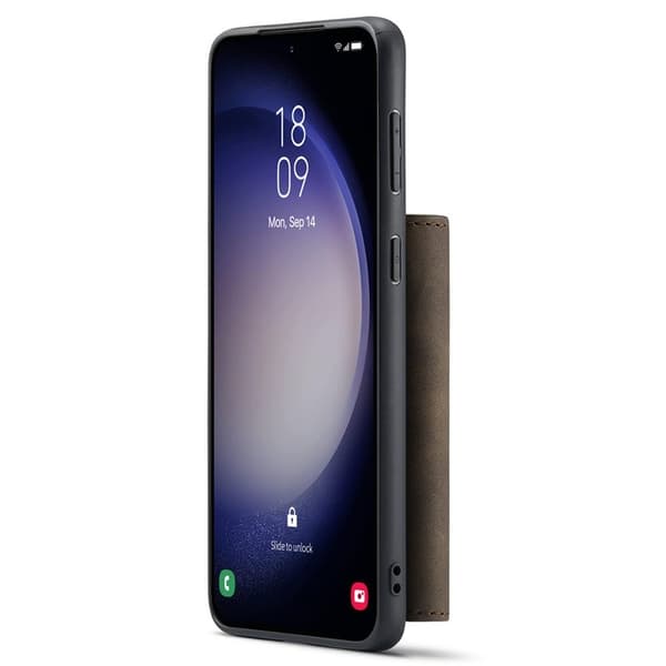 DG.MING M1 Series Mobilskal till Samsung Galaxy S25 Kickstand Brun