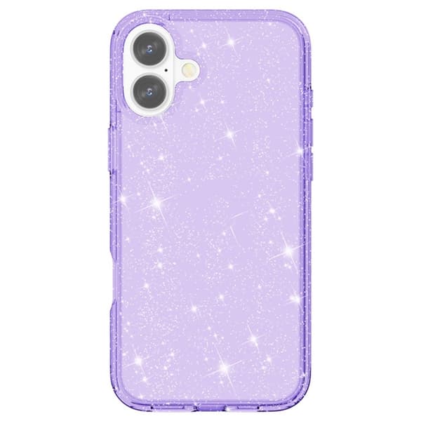 AMORUS Mobilskal till iPhone 17 Shockproof - Glitter Lila Lila