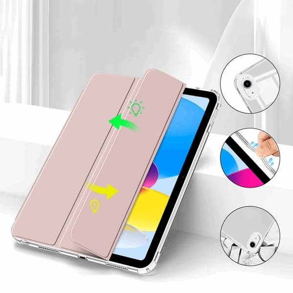 Tech-Protect iPad 10.9 (2022)/iPad 11" (2025) Fodral Hybrid Rosa