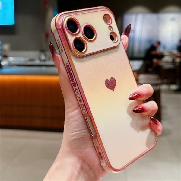 Mobilskal till iPhone 17 Pro Dazzling Color Electroplated TPU - Rosa Rosa