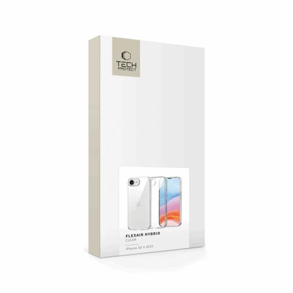 Tech-Protect Mobilskal till iPhone 16e/17e Flexair - Clear Transparent