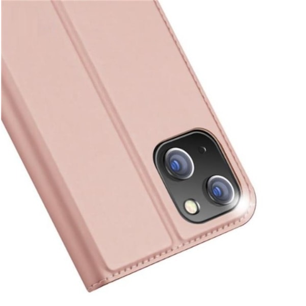DUX DUCIS Skin Pro iPhone 15 Plus Plånboksfodral PU Läder - Rosa