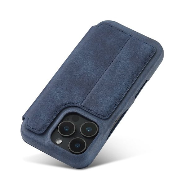 LC.IMEEKE iPhone 16 Pro Max Plånboksfodral Konstläder - Blå