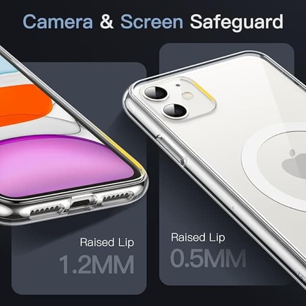 Telefontaske til iPhone 11 Magsafe - Gennemsigtig Transparent