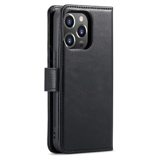 DG.MING iPhone 14 Pro Plånboksfodral Split Detachable Flip - Svart Svart