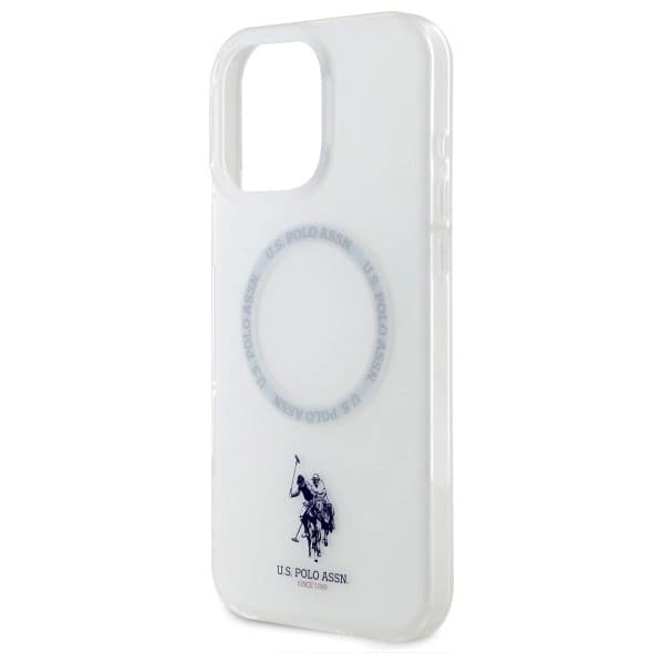 US Polo Mobilskal till iPhone 16 MagSafe IML Ring - Vit Vit