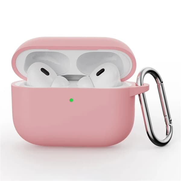 Mobilskal till Airpods Pro 3 Silikon med Karbinhake - Rosa Rosa