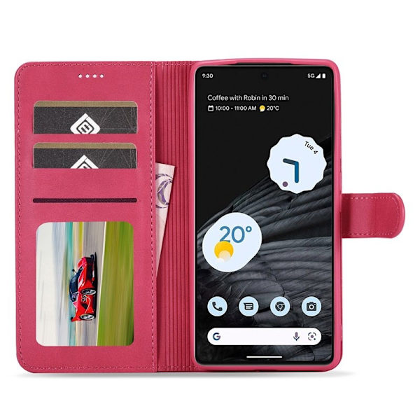 LC.IMEEKE Google Pixel 7 Pro Plånboksfodral Konstläder - Rosa