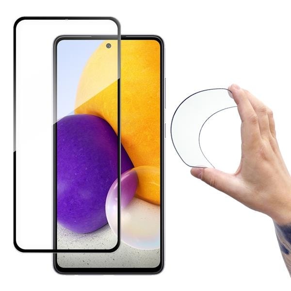 Wozinsky Härdat Glas Skärmskydd Galaxy A72 4G - Svart Svart