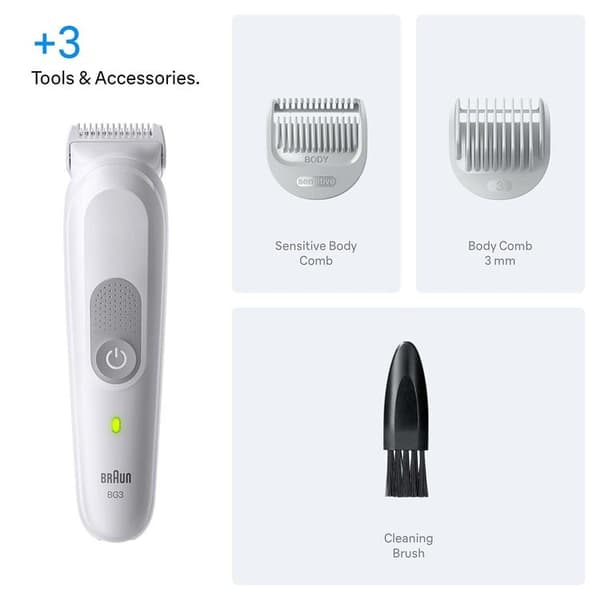 Braun Body Groomer BG 3530 Gentle - Grå