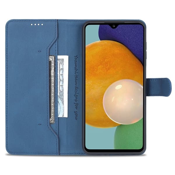AZNS Samsung Galaxy A14 5G Plånboksfodral Konstläder - Blå