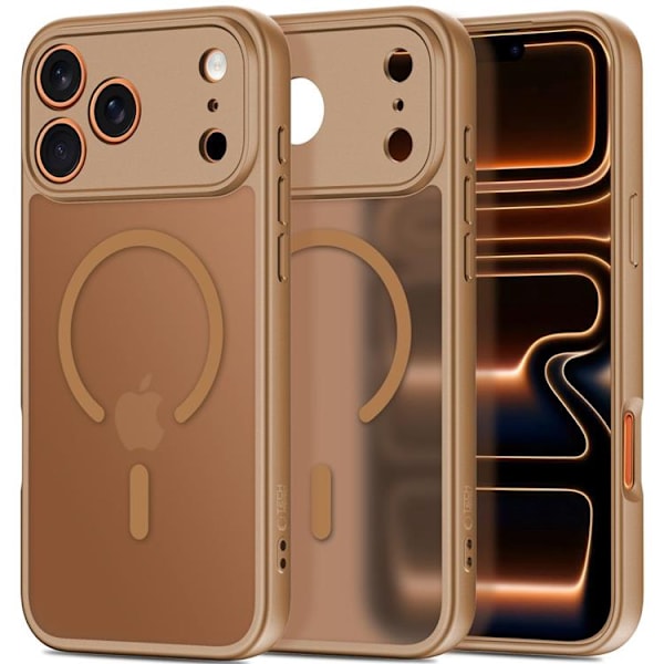 Tech-Protect Mobilskal till iPhone 17 Pro Max MagSafe BasicMag - Mattbrun Brun