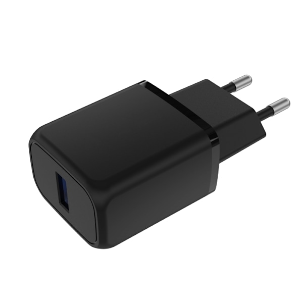 SiGN Väggladdare USB-A QC 3.0, 18W, 3A - Svart