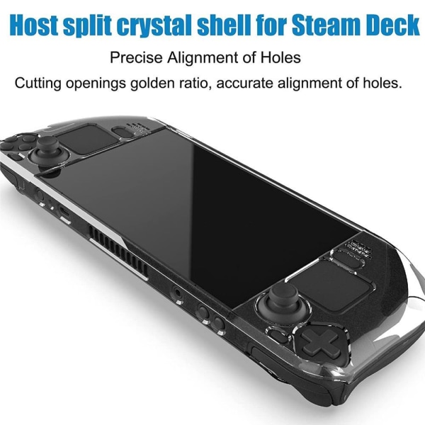 Crystal Cover Shell til Steam Deck - Gennemsigtig