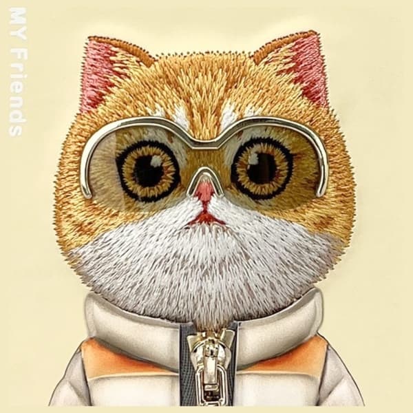 Nimmy Mobilskal till iPhone 16 Pro Cool & Cute 2.0 Cat - Khaki