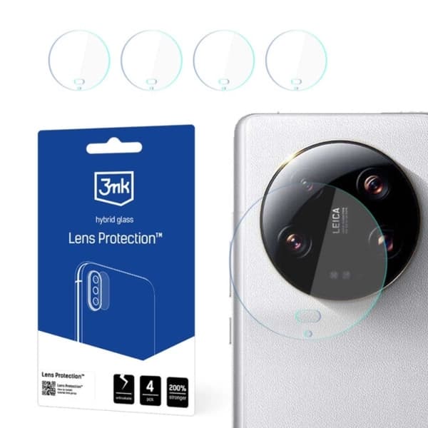 3MK Xiaomi 14 Ultra    Kameralinskydd - Transparent Transparent