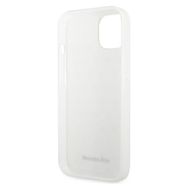 Mercedes Silver Stars Skal Pattern iPhone 13 Mini - Vit Silver