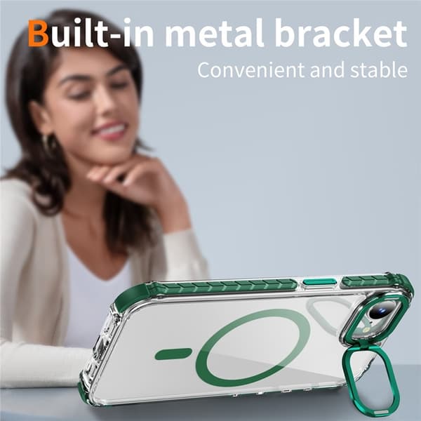Mobilskal till iPhone 16e MagSafe Kickstand - Grön Grön
