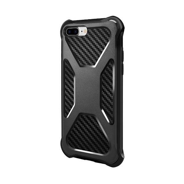 2-in-1 iPhone 8 Plus / 7 Plus mobilskal med bältesfodral - Svart Svart