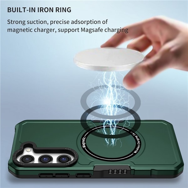 Galaxy S23 Plus Skal Magsafe Anti Drop - Grön