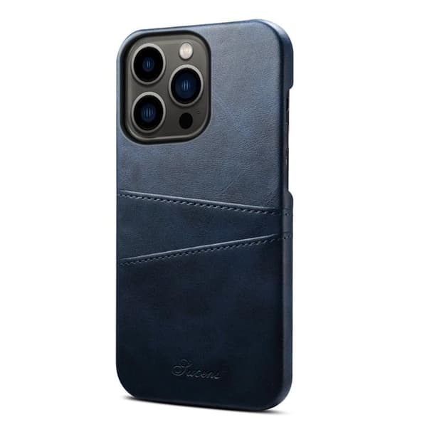 SUTENI iPhone 14 Pro Skal Korthållare - Blå Blå